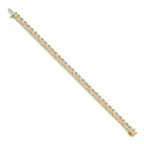 14k Complete 12.5 carat Round A Diamond 4-prong 7 inch Tennis Bracelet