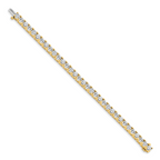 14k Complete 17 carat Round VS Diamond 4-prong 7 inch Tennis Bracelet