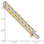 14k Complete 17 carat Round AAA Diamond 4-prong 7 inch Tennis Bracelet