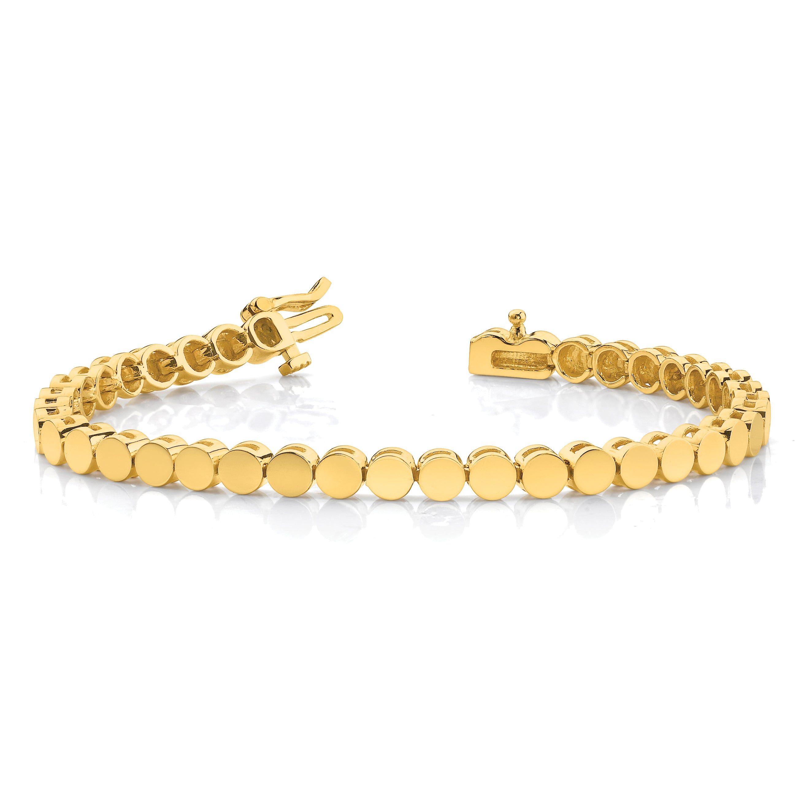 14k Holds 32 Stones up to 4mm Round Add-a-Diamond 7 inch Bracelet
