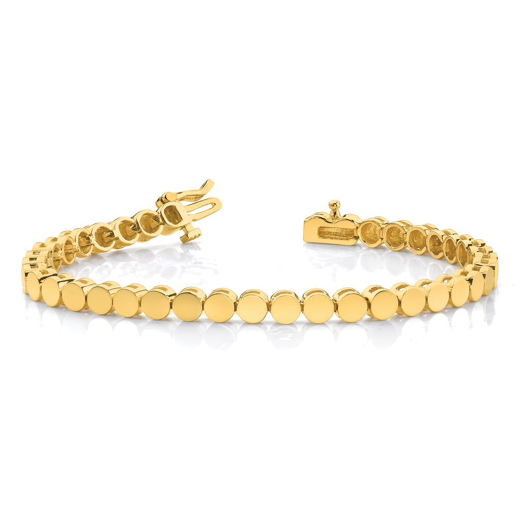 14k Holds 32 Stones up to 4mm Round Add-a-Diamond 7 inch Bracelet