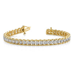 14k 1.7mm Diamond Tennis Bracelet Mounting (No Stone Included)