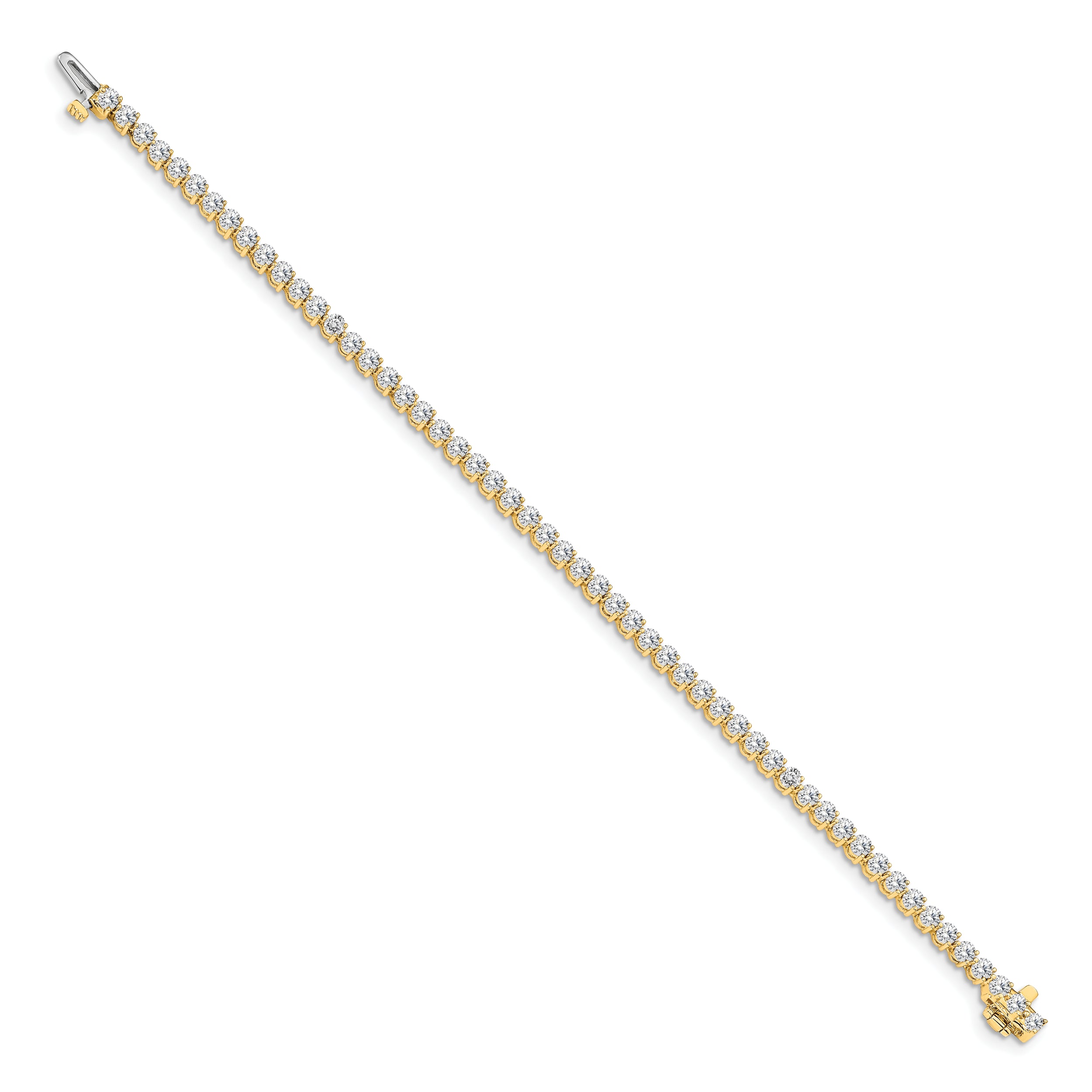 14k 4 3/4 carat Lab Grown Diamond VS/SI+ G+ Tennis Bracelet