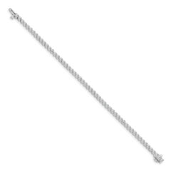 14k White Gold 4 3/4 carat Lab Grown Diamond VS/SI+ G+ Tennis Bracelet