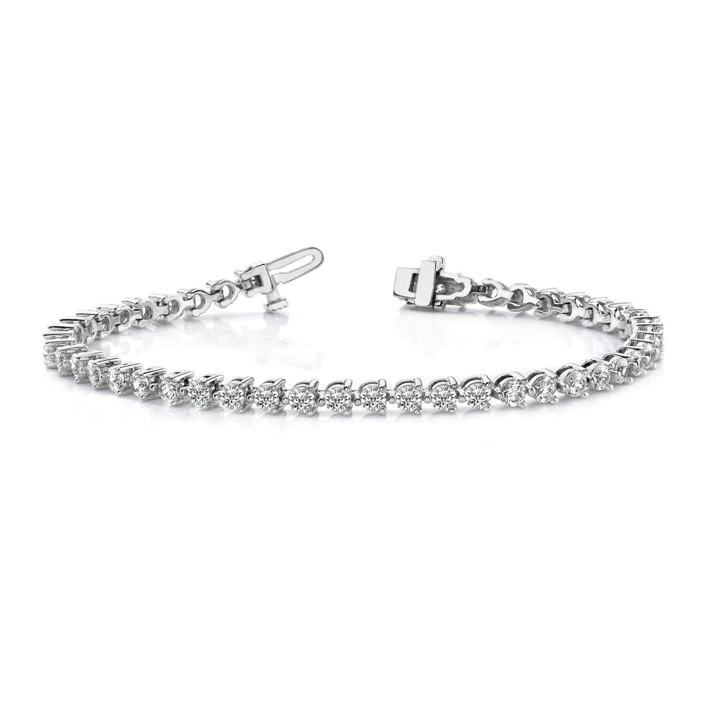 Lab-Grown Diamond Tennis Bracelet in 14K White Gold (2 3/8 ct. tw., VS+ F+), 7 Inch - Sophia Jewelers