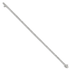 14k White Gold Holds 3.3 carat 56-2.5mm Round Diamond 3-prong 7 inch Tennis Bracelet Mounting (No Stone Included)