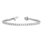 14k White Gold 3 1/3 carat Lab Grown Diamond VS/SI+ G+ Complete Tennis Bracelet