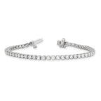 Lab-Grown Diamond Tennis Bracelet in 14K White Gold, 3mm (2 3/4 ct. tw.), 7 Inch - Sophia Jewelers