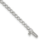 14k White Gold 3 1/3 carat Lab Grown Diamond VS/SI+ G+ Complete Tennis Bracelet