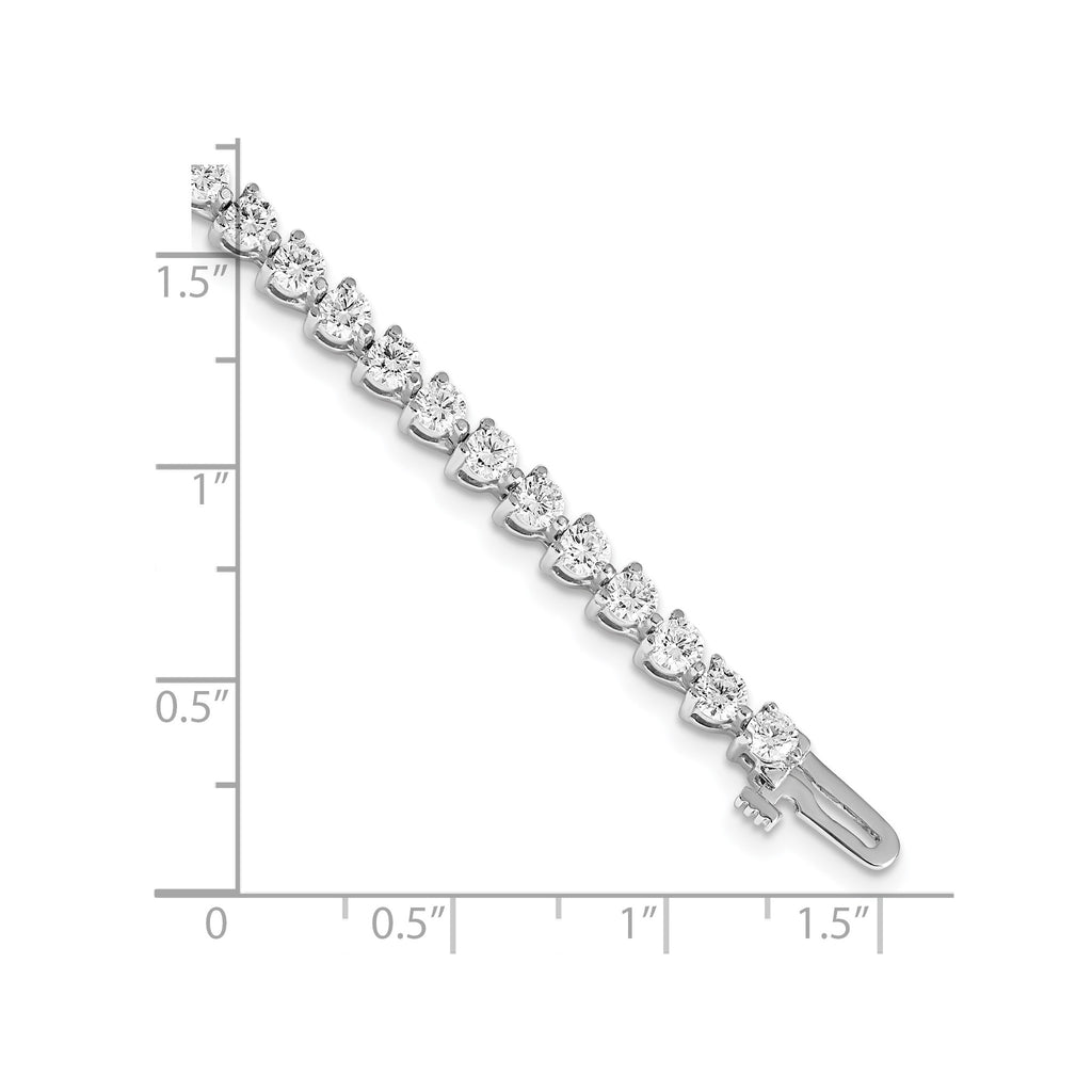 Lab-Grown Diamond Tennis Bracelet in 14K White Gold (4 3/4 ct. tw., VS+ F+), 7 Inch - Sophia Jewelers