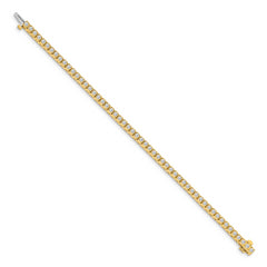 14k 1.9mm Round Diamond Tennis Bracelet Mounting (No Stone Included)