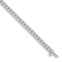 14k White Gold 1.9mm Round Diamond Tennis Bracelet Mounting (No Stone Included)
