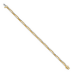 14k Holds 3.06 carat 52-2.5mm Round Diamond 2-prong 7 inch Tennis Bracelet Mounting (No Stone Included)