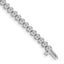 14k White Gold Holds 3.06 carat 52-2.5mm Round Diamond 2-prong 7 inch Tennis Bracelet Mounting (No Stone Included)