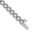 14k White Gold Holds 5 carat 36-3.3mm Round Diamond 2-prong 7 inch Tennis Bracelet Mounting (No Stone Included)
