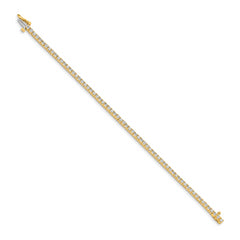 14k Complete 1.84 carat Round AA Diamond 4-prong 7 inch Tennis Bracelet