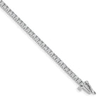 14k White Gold Holds 1.84 carat 66-1.9mm Round Diamond 4-prong 7 inch Tennis Bracelet Mounting (No Stone Included)