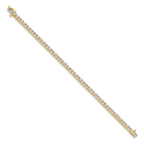 14k Holds 4.92 carat 52-2.9mm Round Diamond 4-prong 7 inch Tennis Bracelet Mounting (No Stone Included)