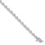 14k White Gold Holds 2 carat 28-2.6mm Round Diamond Bar Link 7 inch Tennis Bracelet Mounting (No Stone Included)