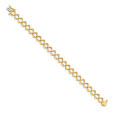 14k Holds up to 26 2.5mm Stones Add-A-Diamond Tennis Bracelet Mounting (No Stone Included)
