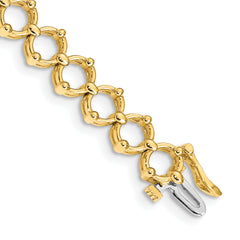 14k Holds up to 26 2.5mm Stones Add-A-Diamond Tennis Bracelet Mounting (No Stone Included)