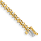 14k 7/8 carat Lab Grown Diamond VS/SI+ G+ Complete Round Tennis Bracelet