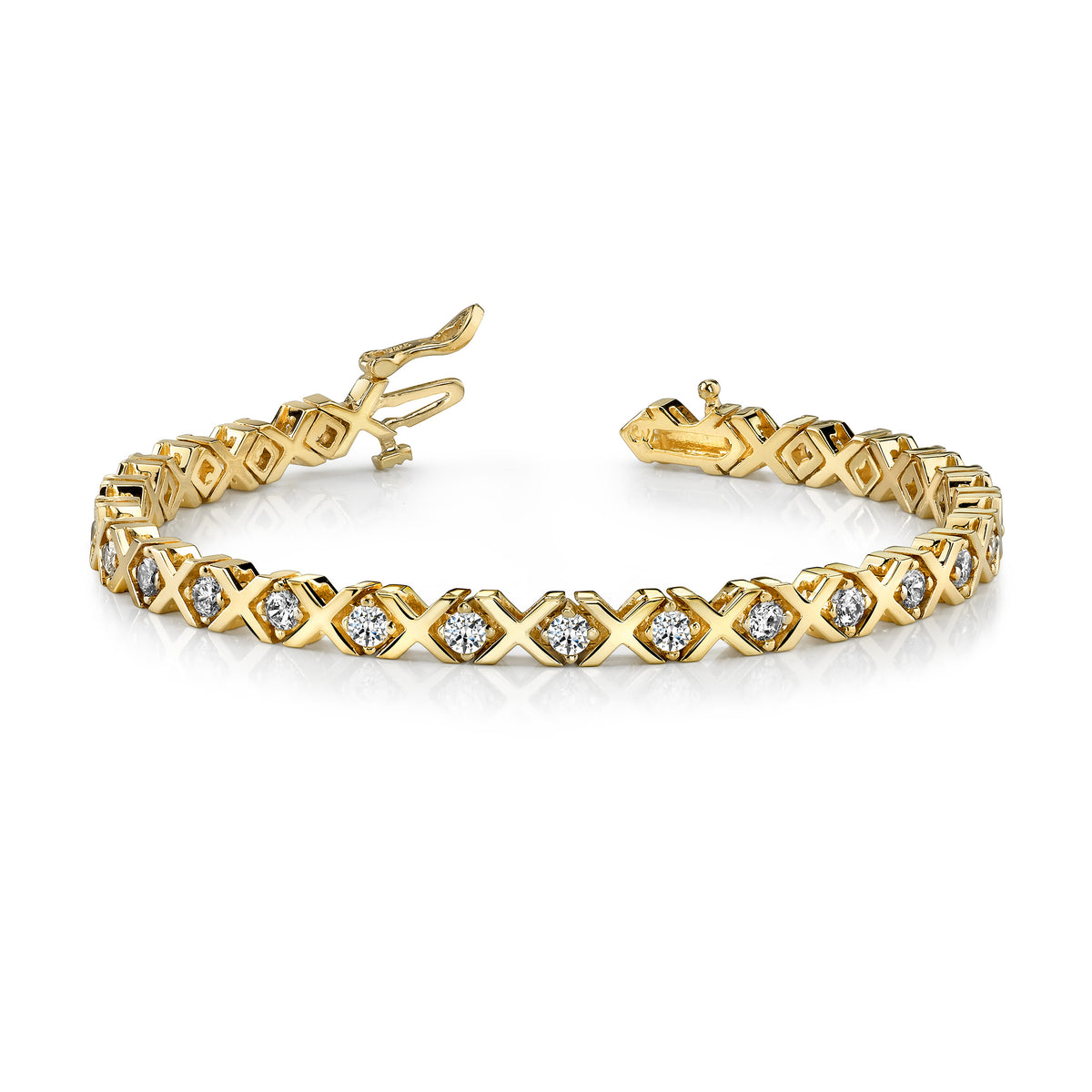 14k 1.9mm Diamond Tennis Bracelet Mounting (No Stone Included)