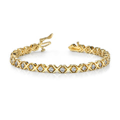 14k 1.9mm Diamond Tennis Bracelet Mounting (No Stone Included)