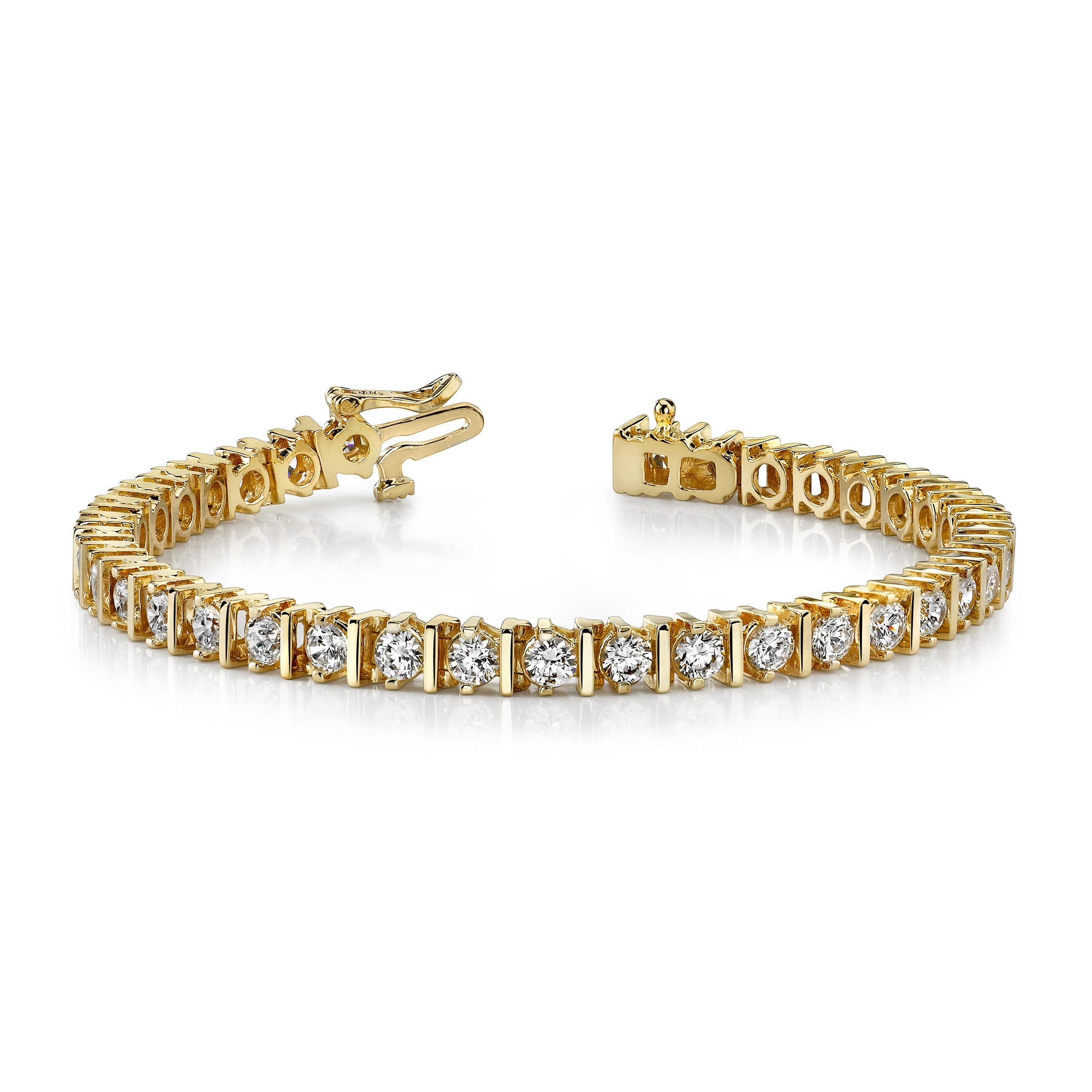 14k 2.9mm Diamond Tennis Bracelet Mounting (No Stone Included)