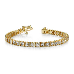 14k 2.9mm Diamond Tennis Bracelet Mounting (No Stone Included)