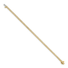 14k Complete 1.25 carat Round A Diamond 4-prong 7 inch Tennis Bracelet