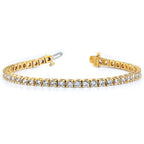 14k Complete 1.25 carat Round AA Diamond 4-prong 7 inch Tennis Bracelet