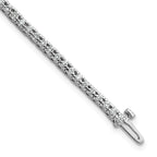 14k White Gold 1 1/4 carat Lab Grown Diamond VS/SI+ G+ Complete Round Tennis Bracelet