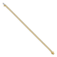 14k Complete 2.17 carat Round A Diamond 4-prong 7 inch Tennis Bracelet