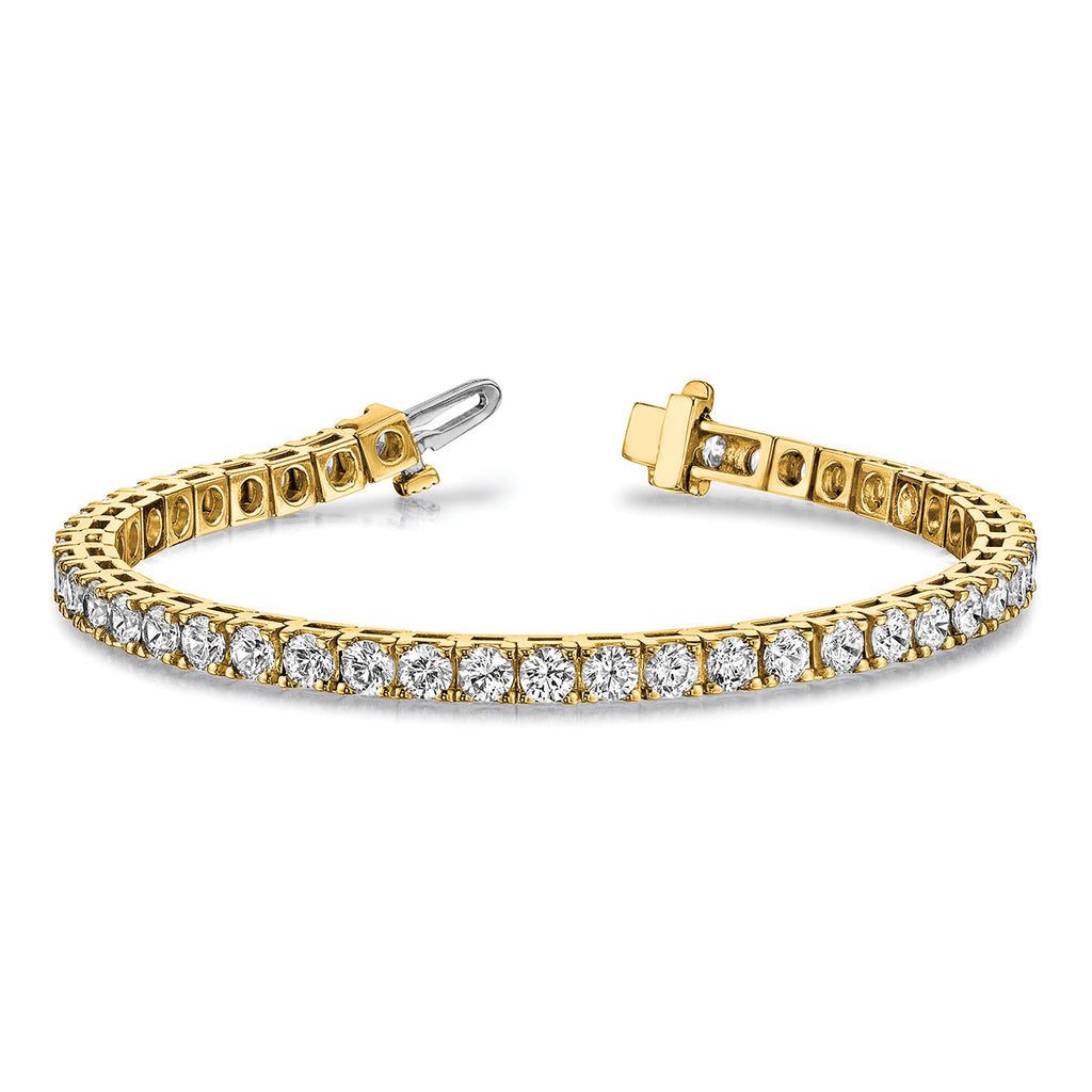 14k Complete 2.17 carat Round VS Diamond 4-prong 7 inch Tennis Bracelet