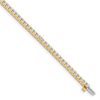 14k Holds 2.17 carat 62-2.0mm Round Diamond 4-prong 7 inch Tennis Bracelet Mounting (No Stone Included)