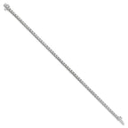 Lab-Grown Diamond Tennis Bracelet in 14K White Gold, 4mm (2 1/6 ct. tw.), 7 Inch - Sophia Jewelers