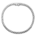 14k White Gold 2 1/6 carat Lab Grown Diamond VS/SI+ G+ Complete Round Tennis Bracelet