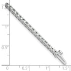 14k White Gold 2 1/6 carat Lab Grown Diamond VS/SI+ G+ Complete Round Tennis Bracelet