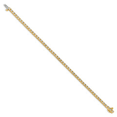 14k Complete 2.18 carat Round VS Diamond 4-prong 7 inch Tennis Bracelet