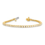 14k Complete 2.18 carat Round VS Diamond 4-prong 7 inch Tennis Bracelet