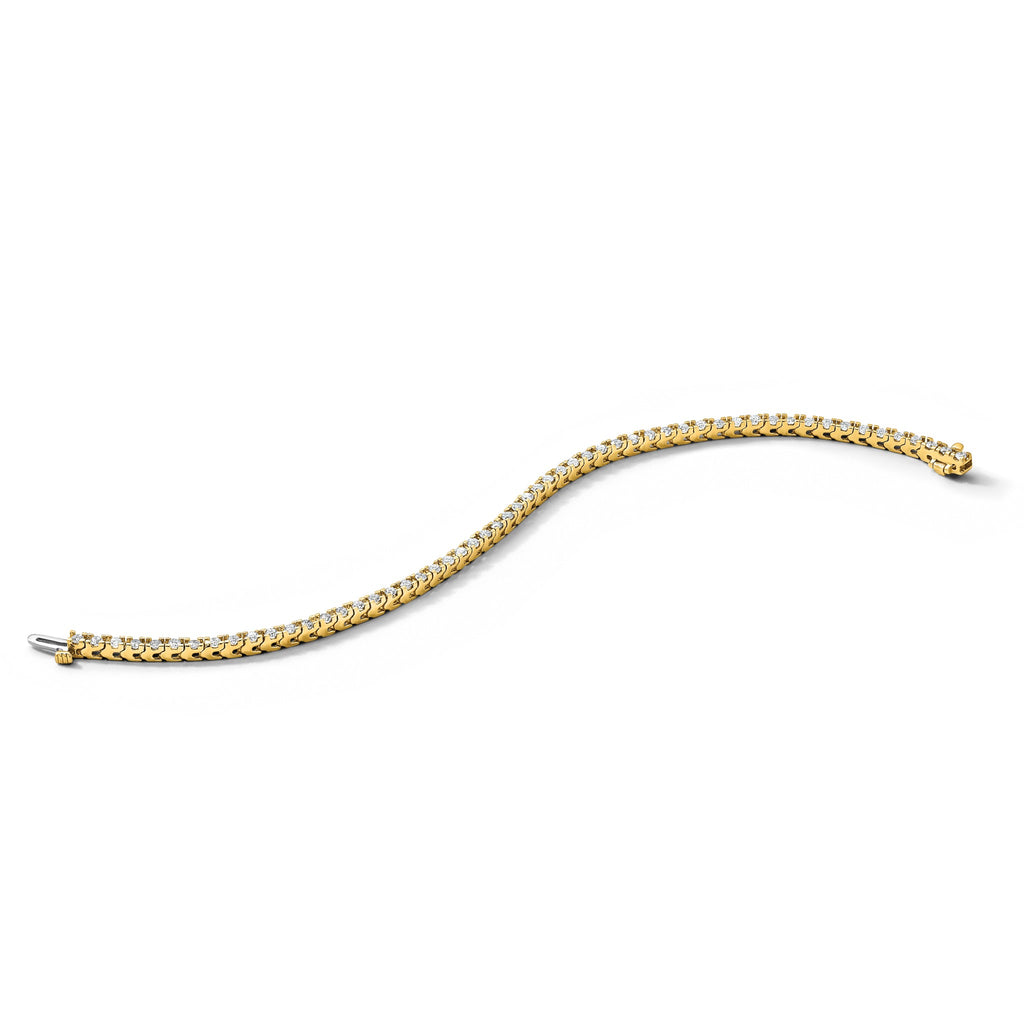 Lab-Grown Diamond Tennis Bracelet in 14K Yellow Gold (2 1/5 ct. tw.), 7 Inch - Sophia Jewelers