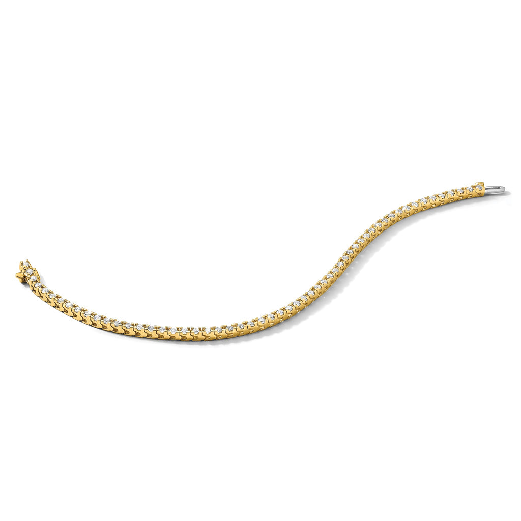 Lab-Grown Diamond Tennis Bracelet in 14K Yellow Gold (2 1/5 ct. tw.), 7 Inch - Sophia Jewelers