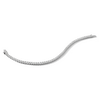 14k White Gold 2 1/5 carat Lab Grown Diamond VS/SI+ G+ Complete Round Tennis Bracelet