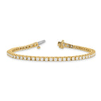 Lab-Grown Diamond Tennis Bracelet in 14K Yellow Gold (2 7/8 ct. tw.), 7 Inch - Sophia Jewelers
