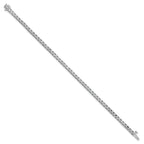 Lab-Grown Diamond Tennis Bracelet in 14K White Gold, 4mm (2 7/8 ct. tw.), 7 Inch - Sophia Jewelers