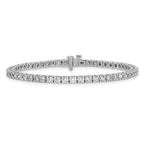 Lab-Grown Diamond Tennis Bracelet in 14K White Gold, 4mm (2 7/8 ct. tw.), 7 Inch - Sophia Jewelers