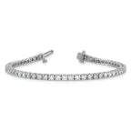 Lab-Grown Diamond Tennis Bracelet in 14K White Gold, 4mm (2 7/8 ct. tw.), 7 Inch - Sophia Jewelers