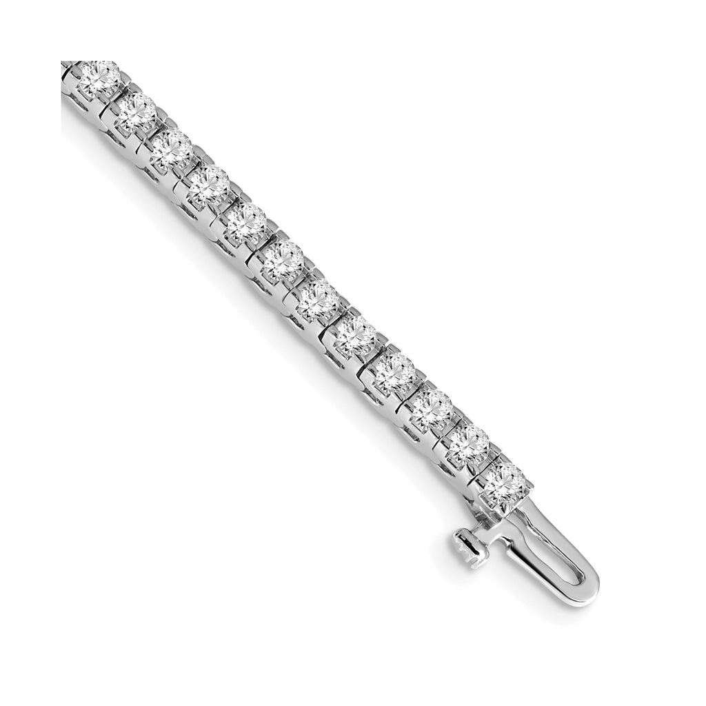 Lab-Grown Diamond Tennis Bracelet in 14K White Gold (4 1/10 ct. tw.), 7 Inch - Sophia Jewelers