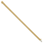14k Holds 4.65 carat 50-2.9mm Round Diamond 4-prong 7 inch Tennis Bracelet Mounting (No Stone Included)